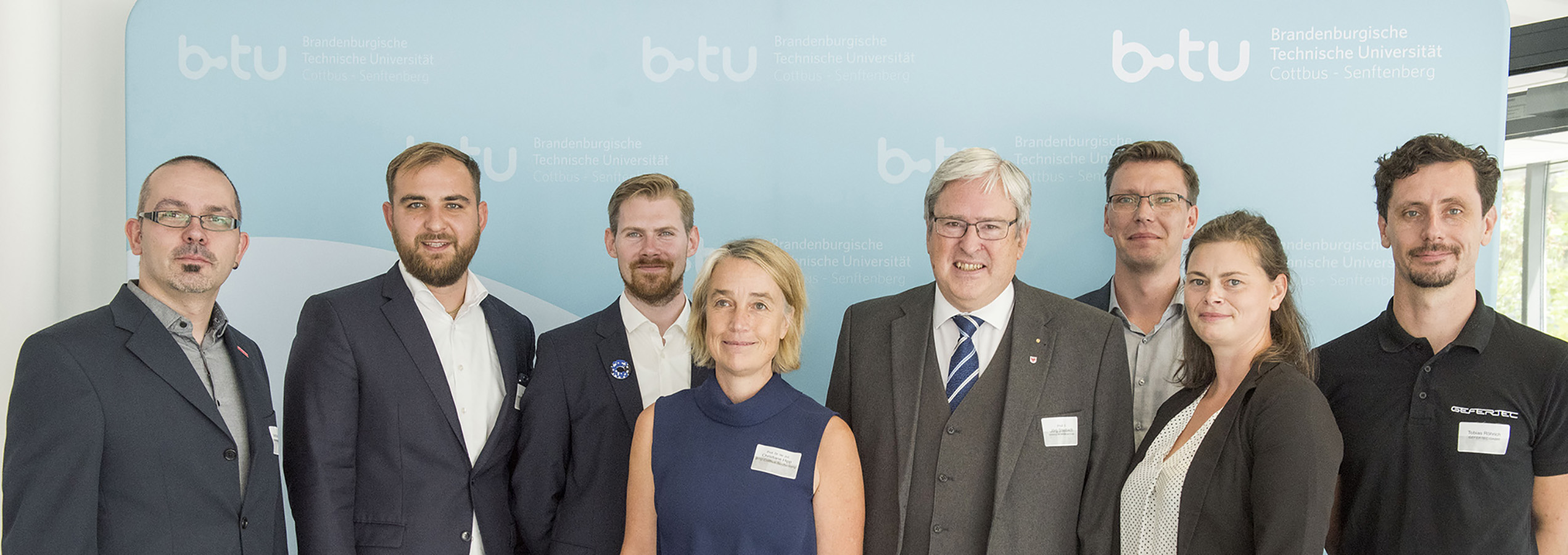 Group photo with Brandenburg's Minister of Economics Prof. Dr. Jörg Steinbach