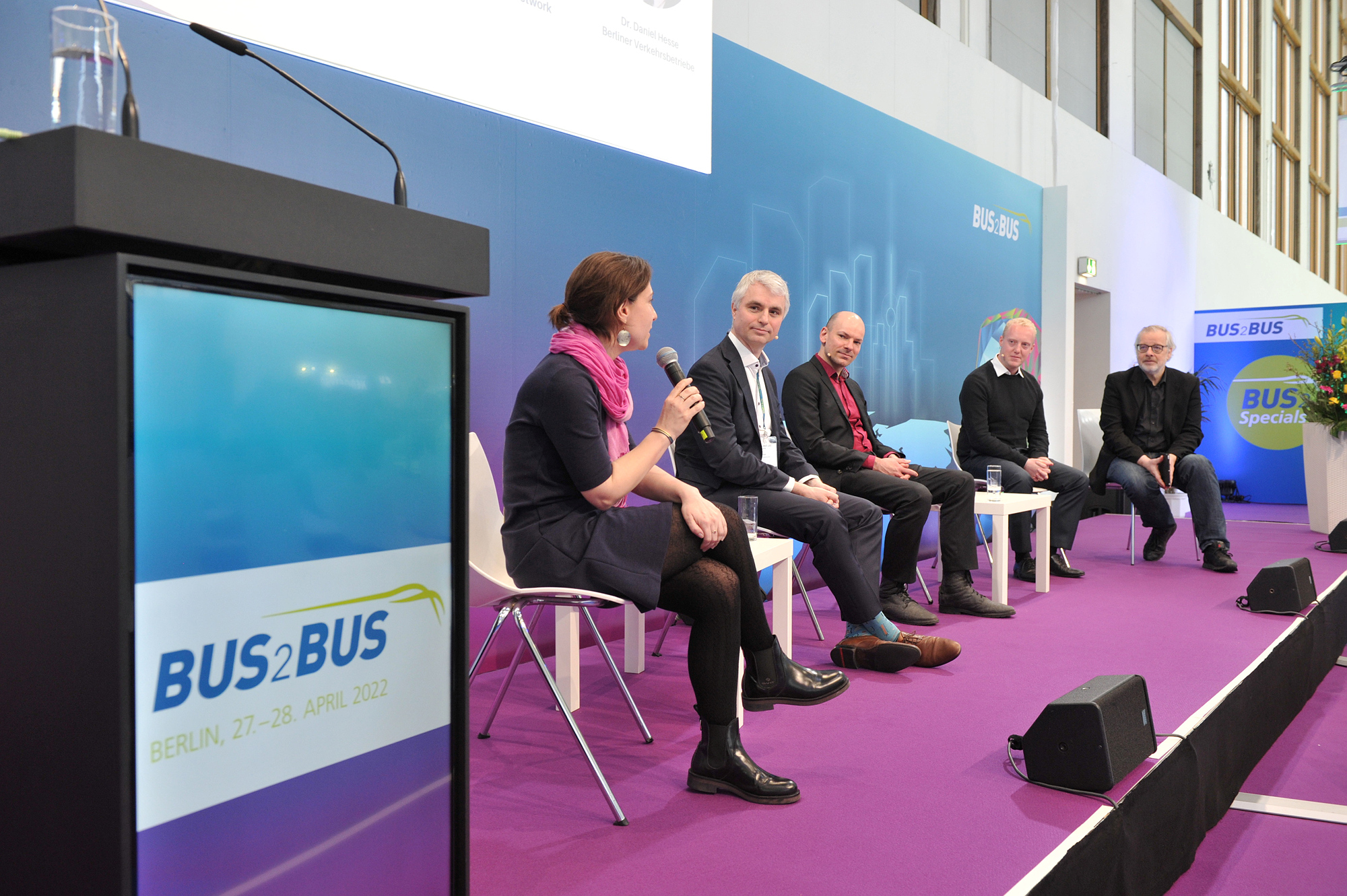 Panel discussion "Autonomous driving - status quo and vision" at Bus2Bus