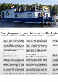 Energiesparend, geruchlos und vollbiologisch