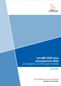 Cover Jahresbericht 2022 innoBB 2025 plus