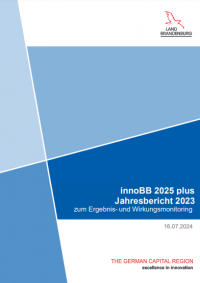 Cover Jahresbericht 2023 innoBB 2025 plus