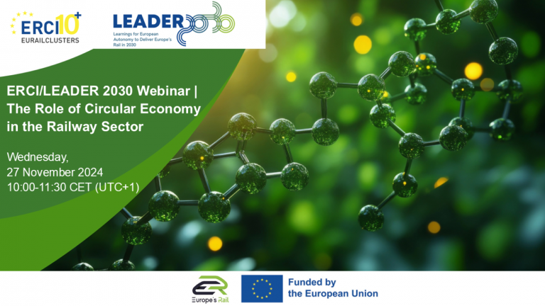 ERCI/LEADER 2030 Webinar | The Role of Circular Economy in the Railway Sector